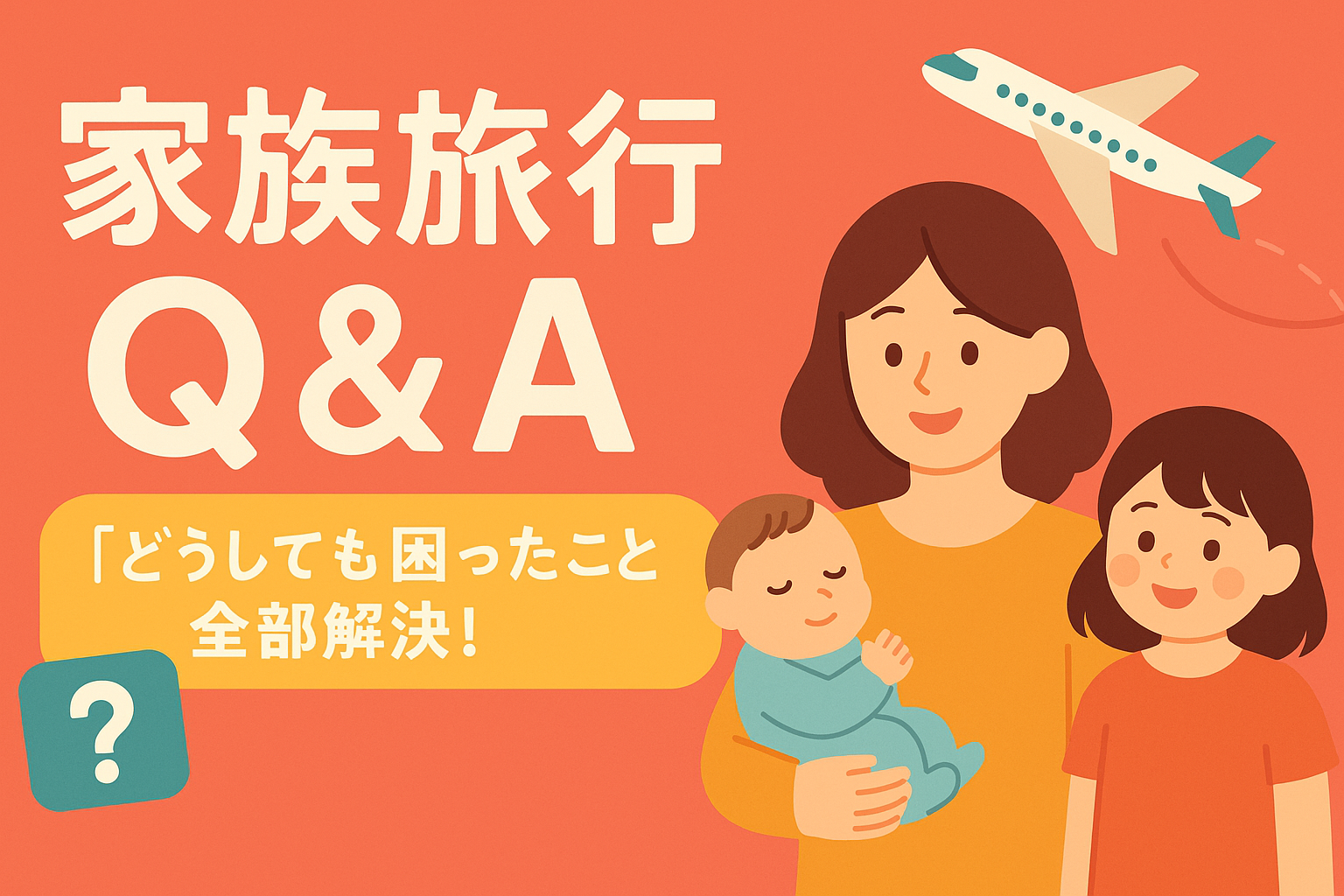 家族旅行Q&A|どうしても困ったこと全部解決|2児ママが教える子連れ旅行の安心ガイド