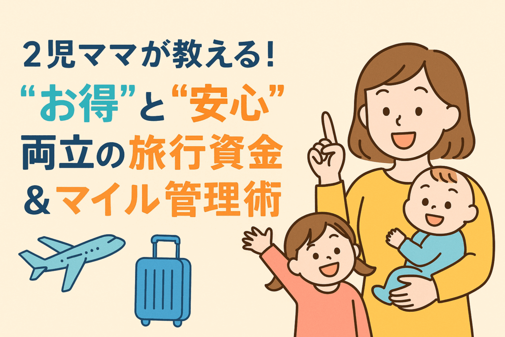 2児ママが教える！お得と安心を両立する旅行資金とマイル管理術｜家族旅行を楽しむ方法