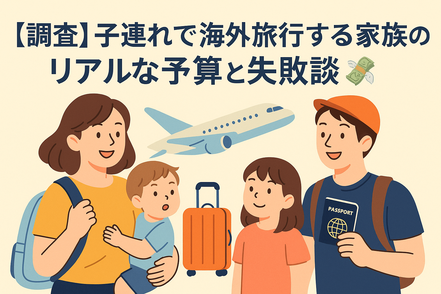 【調査】子連れで海外旅行する家族のリアルな予算と失敗談｜2児ママが語る実体験と費用のリアル