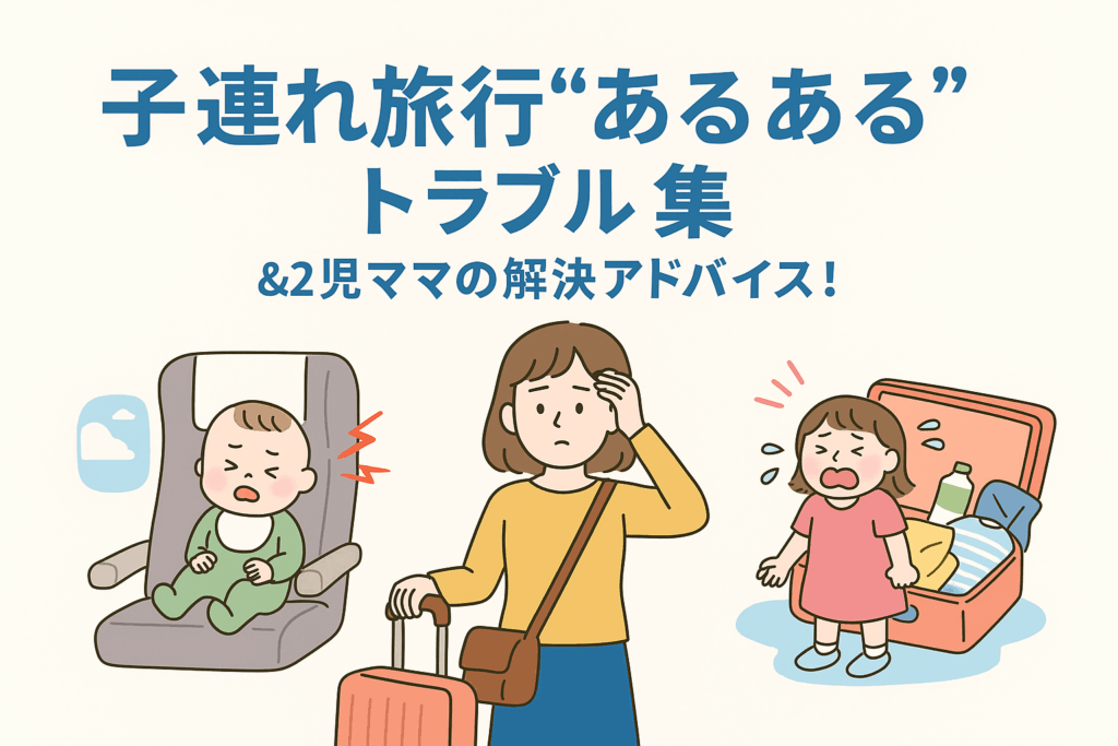 子連れ旅行“あるある”トラブル集＆2児ママの解決アドバイス｜旅行中のハプニングを笑顔で乗り切るママの知恵