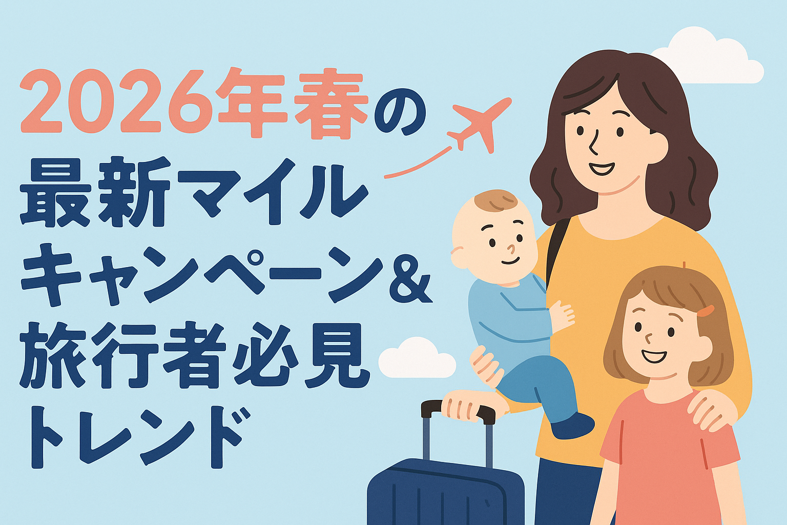 【2026年春】最新マイルキャンペーン＆旅行者必見トレンド｜2児ママが教える“今得する旅の新常識”